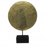 COIN ON STAND DECO BRONZE GOLD COLOR - DECOR OBJECTS